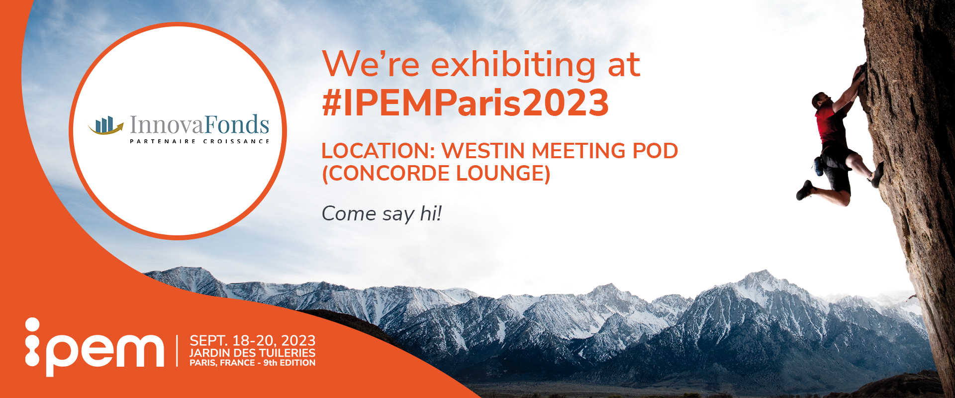 InnovaFonds à l'IPEM Paris 2023 !